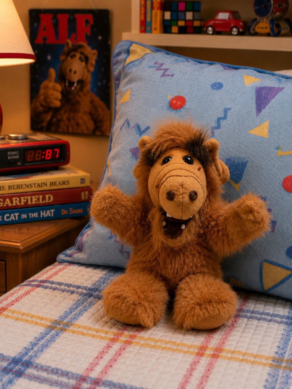 Vintage 1987 ALF Finger Puppet Plush Ganz Bros 8" TV Character Collectible